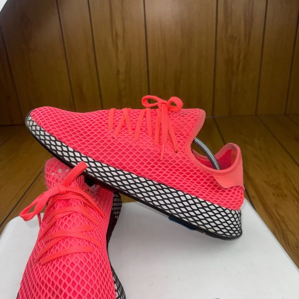 Adidas Deerupt Runner Solar‎ Red Bright Crimson Sneakers B41769 Mens 13